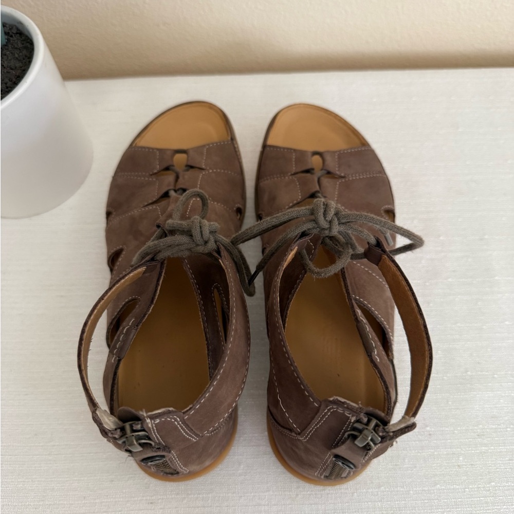 Hartjes XS Ghillie Sandy Hazelnut Nubuck Strappy Gladiator Sandals EU39 US 8-8.5 - Picture 7 of 13